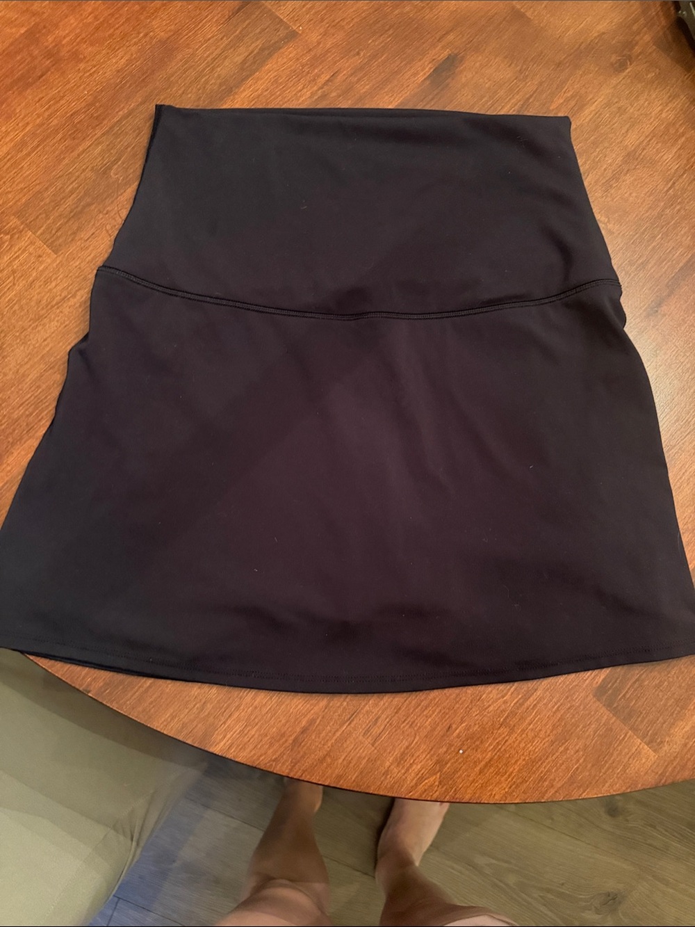 Maternity black athletic skirt